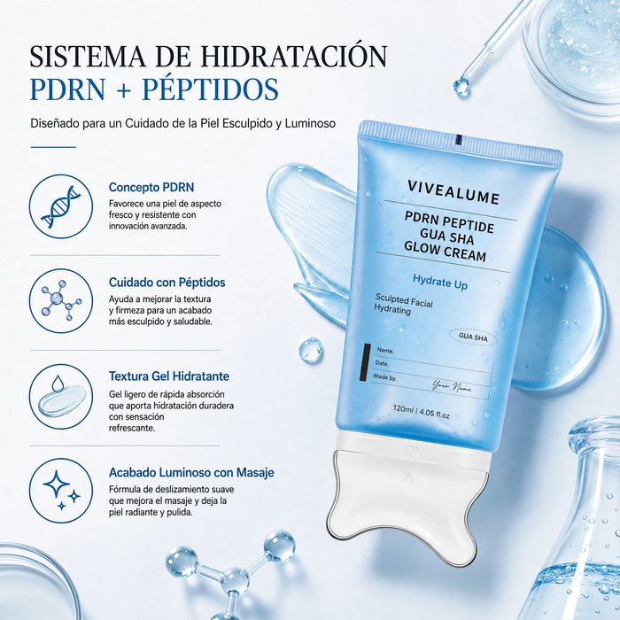 Gel Booster PDRN con Gua Sha Integrado - Efecto Lifting y Firmeza